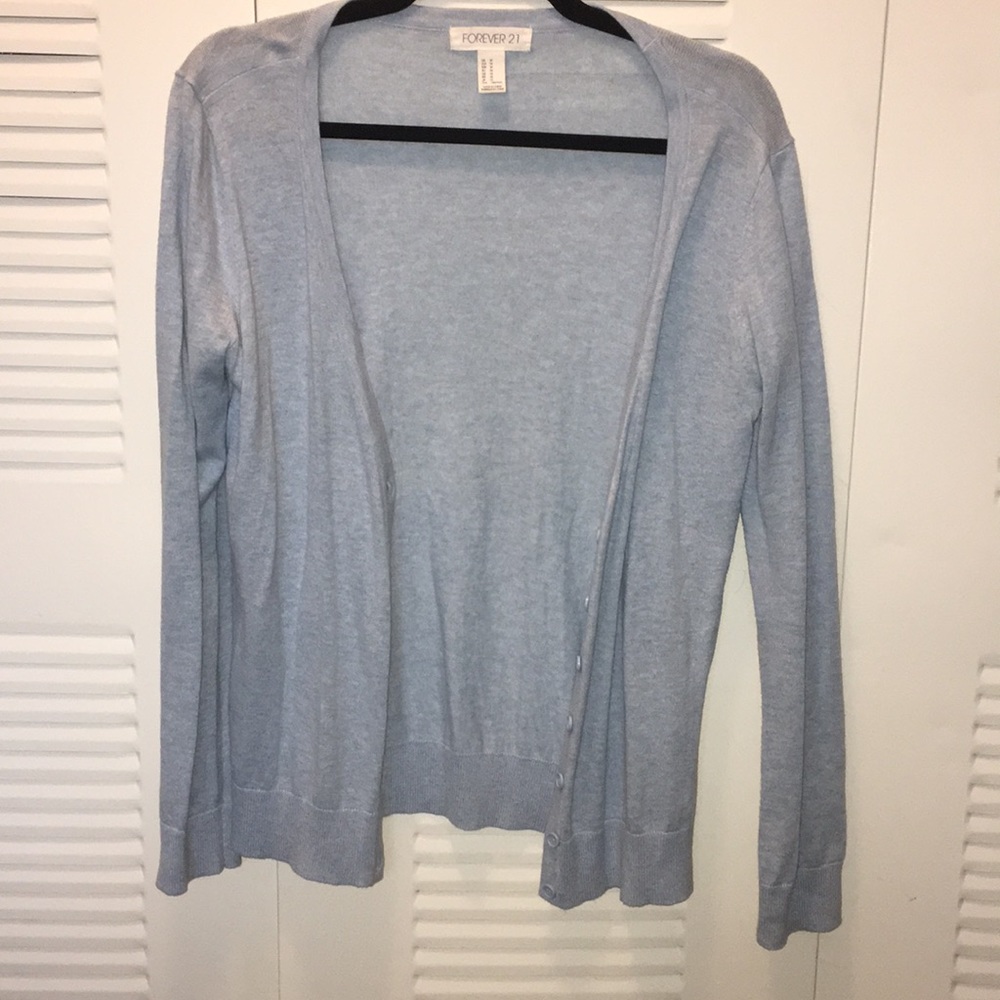 Light blue cardigan